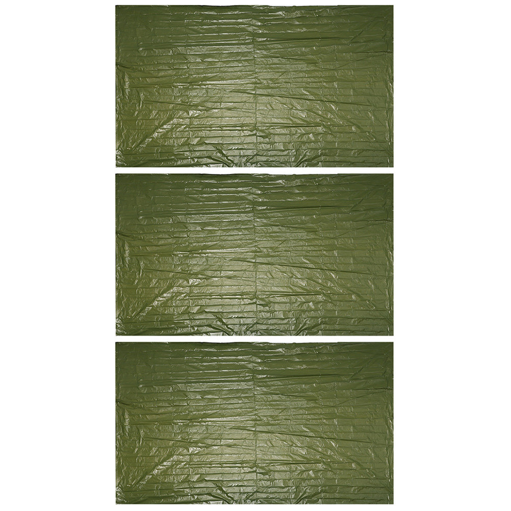 Survival Blanket Reflective - 3 Peças de Cobertor de Emergência