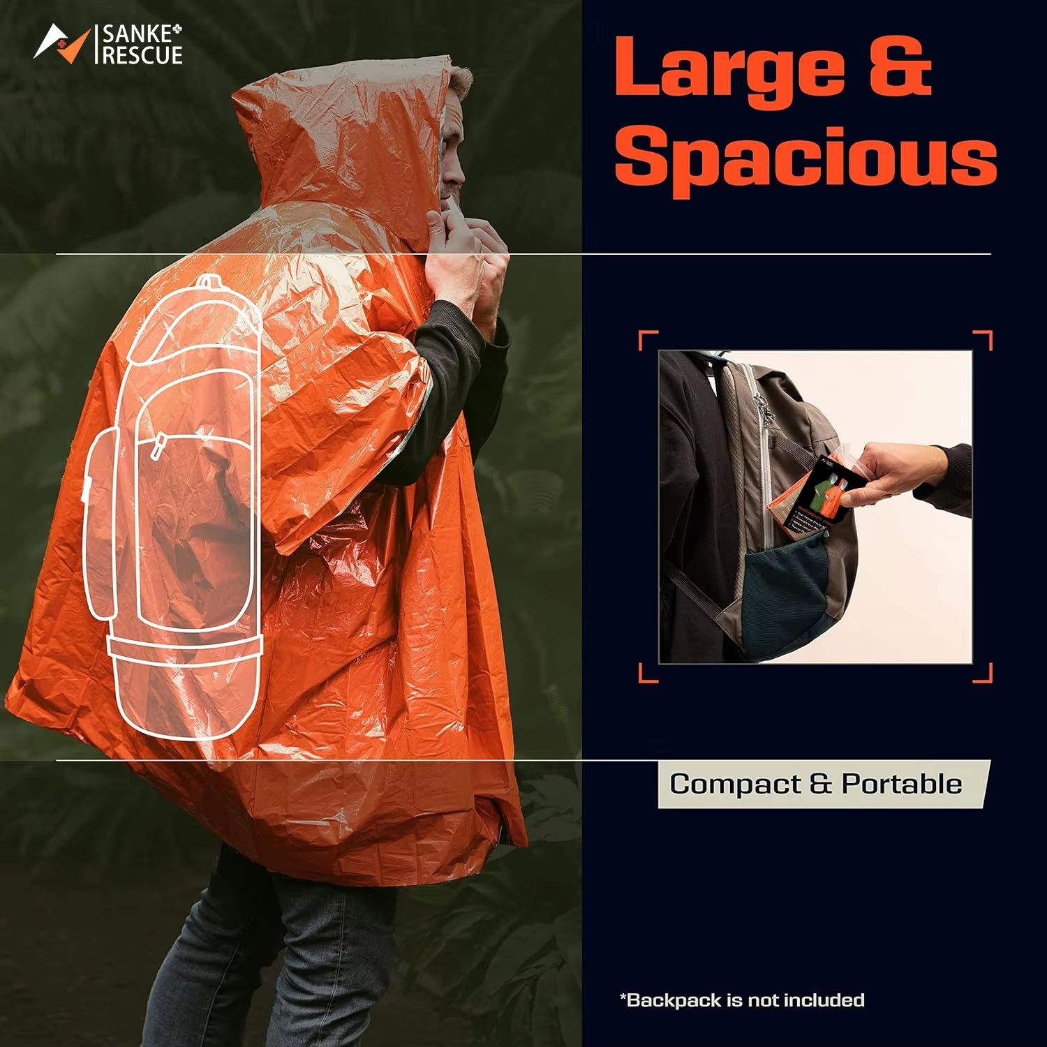 Poncho de Emergência para Chuv - Emergency Poncho Rain avaliação e preço